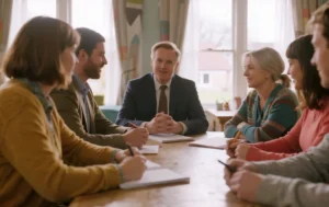 Group-meeting-with-discussions-related-to-Dudley-Childrens-Home-appeal