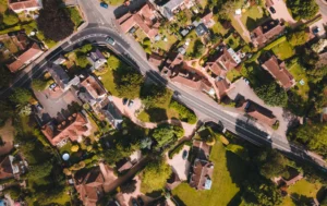 Aerial-view-of-a-residential-neighborhood-near-a-C2-Care-Home