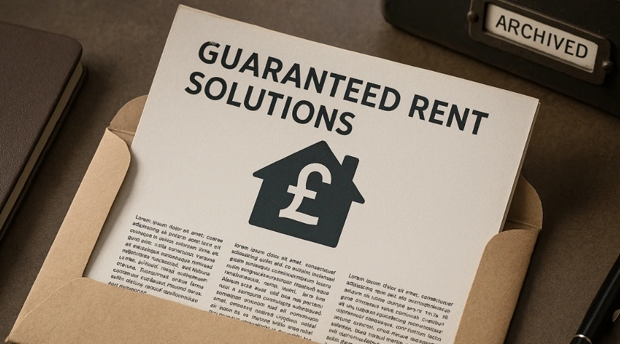 Archived-Newsletters-Guaranteed-Rent-Solutions-Prem-Property-newsletter-with-a-pound-symbol-on-a-house-icon