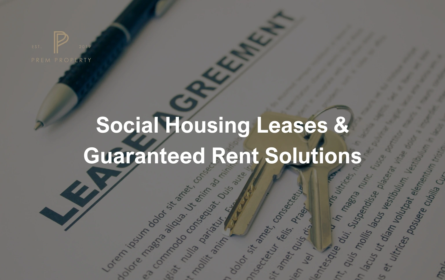 Social-Housing-Leases-agreement-with-keys-and-pen
