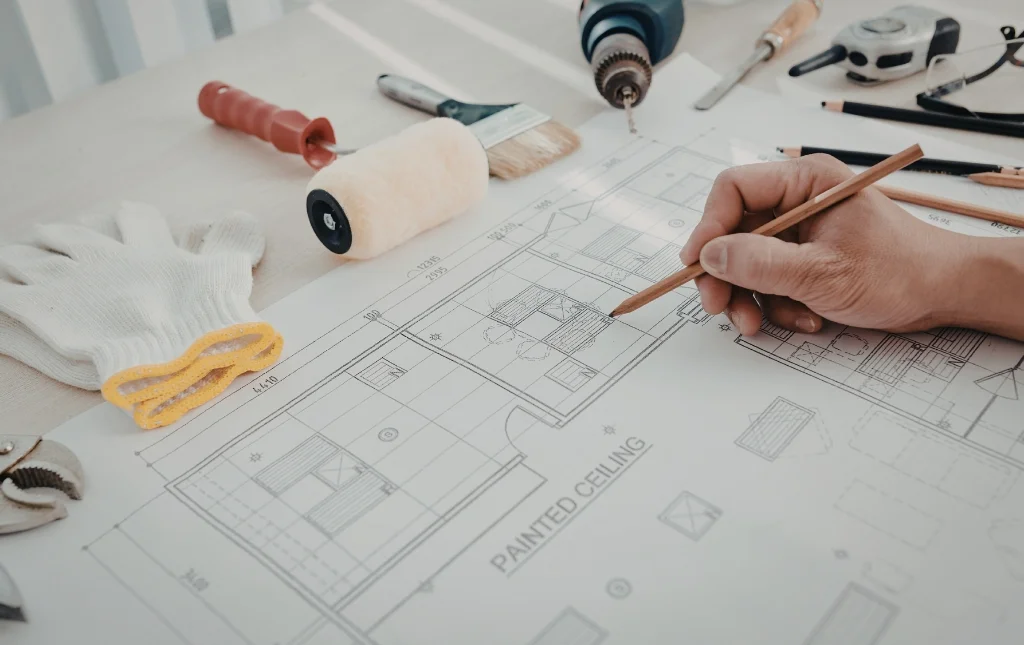 C2-Conversions-Drawing-and-tools-on-a-table